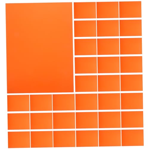 HAWILLOSCH 50 Blatt Büttenpapier Konstruktionspapier Karton Für Diy-bastelarbeiten A4-papierkarton Malkarton Selber Machen Dickes Bastelpapier Diy-material Dicke Papierkarte Farbkarton Orange von HAWILLOSCH