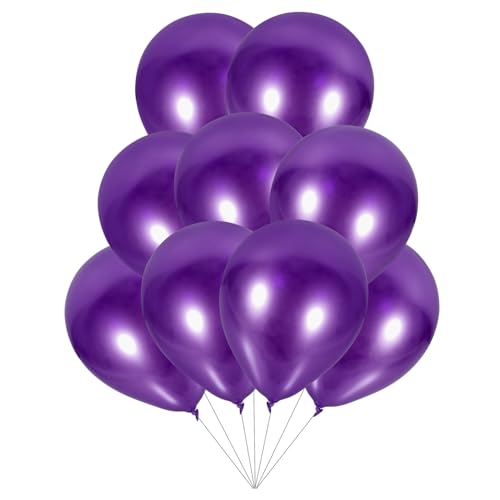 HAWILLOSCH 50 Stück Ballonanordnung Dekorationen Für Geburtstagsfeiern Große Luftballons Ballon Für Geburtstagsfeiern Dekorativer Luftballon Party-layout-ballons Partyballons Violett Emulsion von HAWILLOSCH