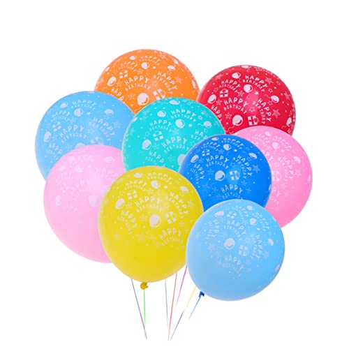 HAWILLOSCH Happy Birthday Bedruckte Luftballons Personalisierte Partydekoration Für Geburtstagsfeiern Und Anlässe Ideal Für Zuhause Und Veranstaltungen von HAWILLOSCH