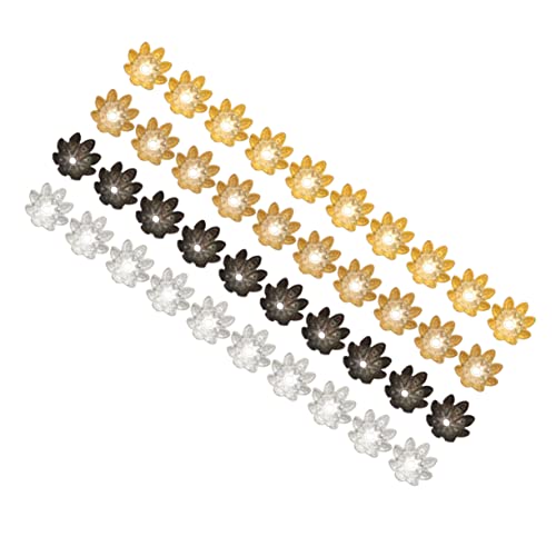 HAWILLOSCH 500PCS 8MM DIY Schmuckzubehör Endkappen Blumen Perlenkappen Hohler Spacer Mix Farben Für Schmuckherstellung Und Bastelarbeiten von HAWILLOSCH