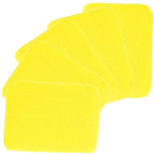 HAWILLOSCH 5St Autowaschtuch polierpads polishing pad wachs für auto polishing machine Auto-Polierpad für Autowachs Werkzeuge zum Wachsen von Autos Autowachspad Ballaststoff Yellow von HAWILLOSCH