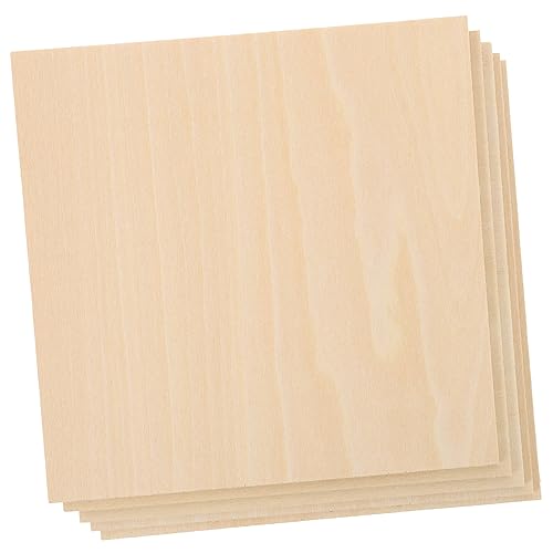 HAWILLOSCH 5St Planke Holz Mini-Board Bretter Zeichen bügelbrett kinder plakafarbe plankboard plank board basteln Bastelzubehör selber machen handwerkliches Zubehör hölzern Light Brown von HAWILLOSCH