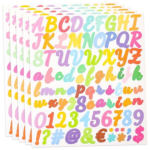 HAWILLOSCH 5St Reflektierende dekorative Zahlenaufkleber personalisierte Sticker personalisierte Aufkleber Sticker für terminplaner dekorative Aufkleber Scrapbooking-Nummernaufkleber von HAWILLOSCH