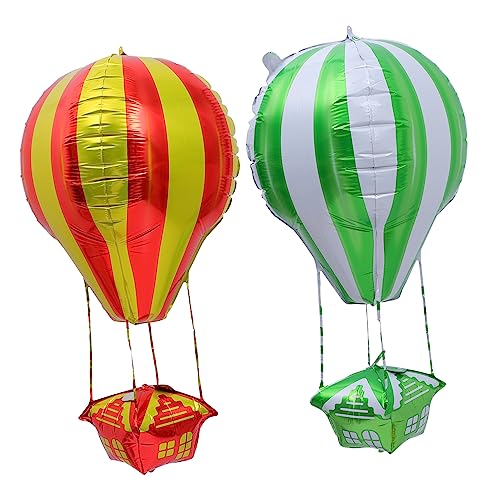 HAWILLOSCH 6 Stück Ballon Heißluft Fallschirm Spielzeug Schmetterling Partydekorationen Aluminiumfolie Grün von HAWILLOSCH