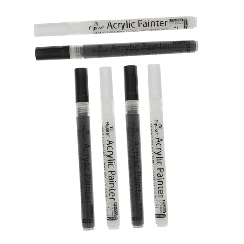 HAWILLOSCH 6St Acrylmarker malen für kleinkinder Kreidemarker mit feiner Spitze Fingernagel-Kit Markierungen poster personalisiert schreibkladde geruchlose Filzstifte Weihnachtsgeschenke von HAWILLOSCH