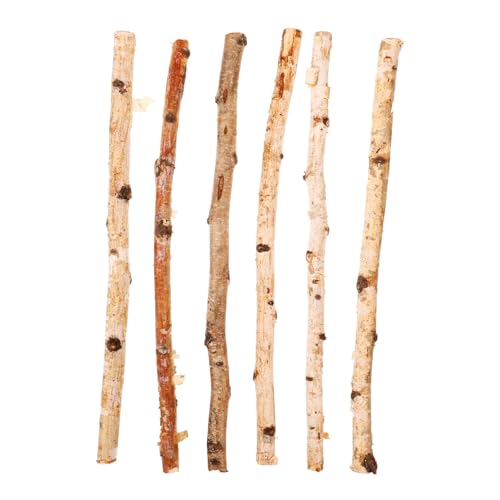 HAWILLOSCH 6St Rindenstab rustikale weihnachtsdeko weinachtsdeko die gabe eincremehilfe Stäbchen zur Dekoration Jumbo-Sticks DIY & Handwerk Baum trockene Äste Dekor natürliche Stöcke Holz von HAWILLOSCH