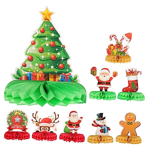 HAWILLOSCH Weihnachtswaben- Party-Layout-Requisiten Weihnachtswaben-tischdekoration Weihnachtswaben-Verzierungen Elegante Weihnachtsparty-Ornamente von HAWILLOSCH