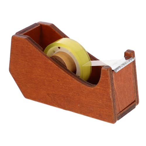 HAWILLOSCH Bandschneider Washi-Tape-Cutter Spender für Klebebandhalter bürodeko büro dekoration tape cutter abklebeband kleiner Tape Dispenser Schreibtisch tragbarer Klebebandabroller Holz von HAWILLOSCH