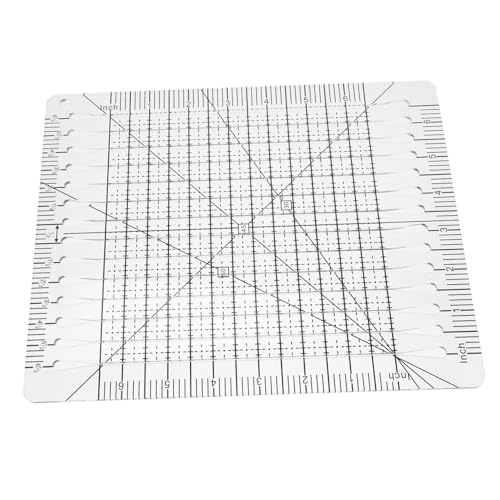 HAWILLOSCH Biegsames Lineal Patchwork Ruler Quilting Cutting Ruler Für Präzise Stoffzuschnitte Nähzubehör Für Quilter Und Diy Projekte Hochwertiges Material Ideal Für Patchwork Und Nählineal von HAWILLOSCH