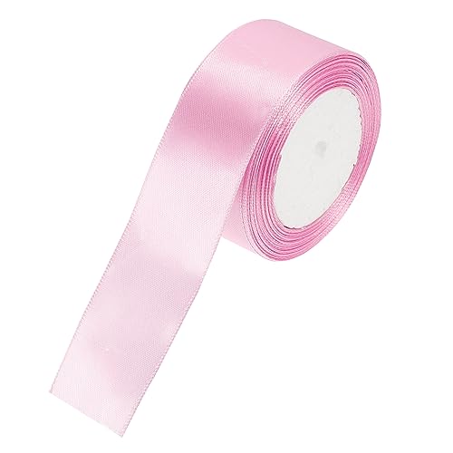 HAWILLOSCH Breites Satin Dekoband Mittelpink Vielseitiges Geschenkband Für Partydekoration Bastelprojekte Und Geschenkpäckchen Ideal Für Hochzeiten Geburtstage Und Kreative von HAWILLOSCH