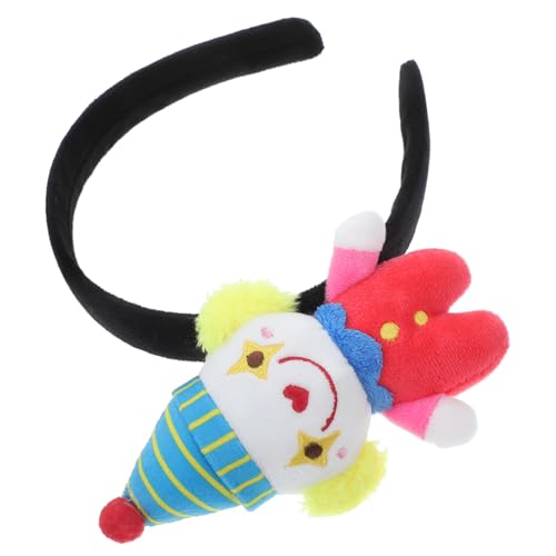 HAWILLOSCH Clown Stirnband Hüte Clown Perücke Clown Kostüm Clown Hüte Zirkus Haarteil Regenbogen Stirnband Clown Schuhe Clown Zubehör Kostüme Haarbänder Kostüm Stirnbänder von HAWILLOSCH