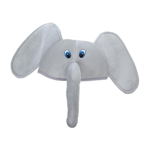 HAWILLOSCH Elefant Kostüm Hut Mit Elefant Dress Up Hut Tier Leistung Hut Für Kinder Frauen Mädchen Cosplay Party Urlaub von HAWILLOSCH