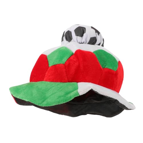 HAWILLOSCH Fußballmütze football cap fußball spiel sporty cap fußball accessoires Sportlicher Hut fußballhut dekor Sportfans dekorativer Hut Sport-Partyhüte Fußballspielhut Hut-Dekor gefühlt von HAWILLOSCH