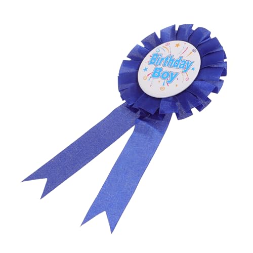 HAWILLOSCH Geburtstagskind-abzeichen Geburtstagszubehör Für Jungen Alles Zum Geburtstag-abzeichen-pin Geburtstagsfeier Stift Alles Zum Geburtstag-bandabzeichen Blue Weißblech von HAWILLOSCH