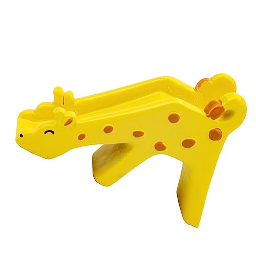 HAWILLOSCH Giraffe Rutsche Tierfiguren Kuchendekoration Für Die Babyparty Desktop-Ornament Desktop-Spielzeug Miniaturfiguren Spielzeug Kuchenverzierung Kinder Dekor Wohndekoration Harz Yellow von HAWILLOSCH