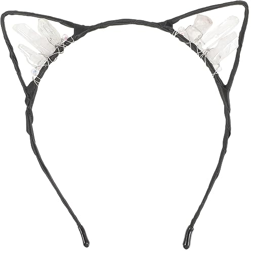 HAWILLOSCH Haarschmuck für Katzenohren Katzen-Stirnbänder Katzenohren Stirnband Katzenmädchen-Cosplay Katzenohren Haarreif Tierohren Haarband Zubehör für Katzenkostüme Tier-Stirnband Stoff von HAWILLOSCH