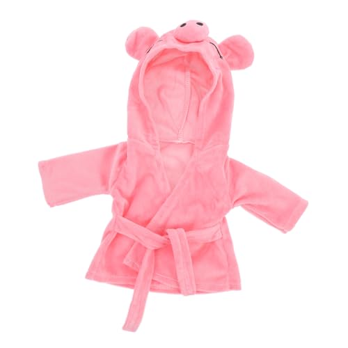 HAWILLOSCH Kleidung Outfits Für Baby Puppen Puppenpyjama Puppenkleidung Puppenbademantel Puppenmode Puppenaccessoires Puppenbekleidung Outfits Meerjungfrau Puppenkostüm Puppenzubehör Flanell Rosa von HAWILLOSCH