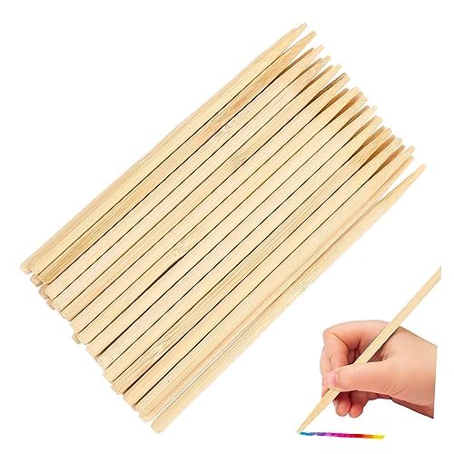 HAWILLOSCH Kratzbild Bamboo Sticks Multifunktionale Kratz Und Zeichentools Für Holzstifte Zum Kratzen Von Kratzbildern Und Kunstprojekten von HAWILLOSCH