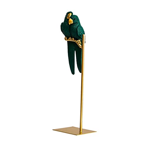 HAWILLOSCH Nordic Couple Parrot Ornament Handgefertigte Tischdekoration Für Paare Stilvolle Papagei Figur Ideal Als Schreibtischdeko Und Geschenkidee von HAWILLOSCH