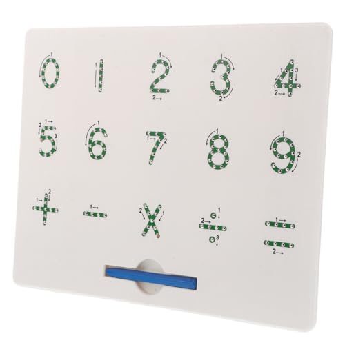 HAWILLOSCH Magnetische Schreibtafel Magnetisches Lernspielzeug Schreibtafel Lernen Magnetisches Montessori- Lern-mathe-brett Magnetisches Zeichenbrett Mathe-lerntafel Green Plastik von HAWILLOSCH