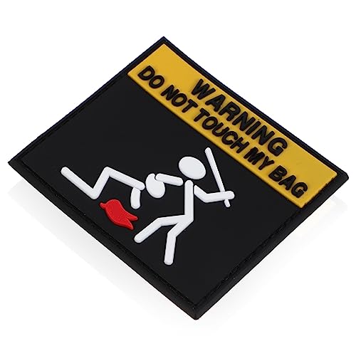 HAWILLOSCH Neuheit Kleidung Patch Vorsichtsplatt Stickerei Aufnäher für Rucksäcke und DIY Kleidung Kreativer Kleber Patch mit Warnmuster zum Dekorieren und Abdecken von Löchern HAWILLOSCH Neuheit Kleidung Patch Vorsichtsplatt Stickerei Aufnäher für Rucksäcke und DIY Kleidung Kreativer Kleber Patch mit Warnmuster zum Dekorieren und Abdecken von Löchern von HAWILLOSCH
