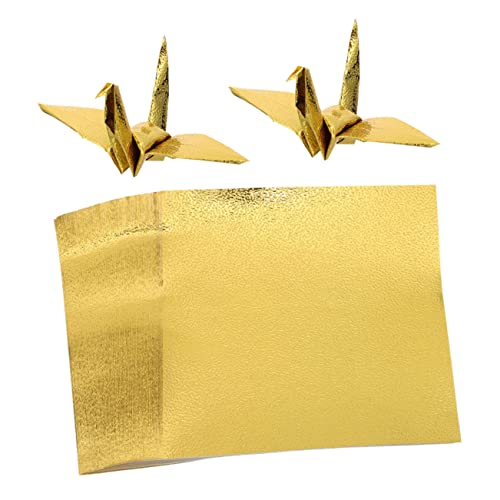 HAWILLOSCH Origami-Papier mit Glitzer 100 Blatt quadratisches Papier handgefertigtes Bastelpapier für Jungen und Mädchen und Erwachsene von HAWILLOSCH