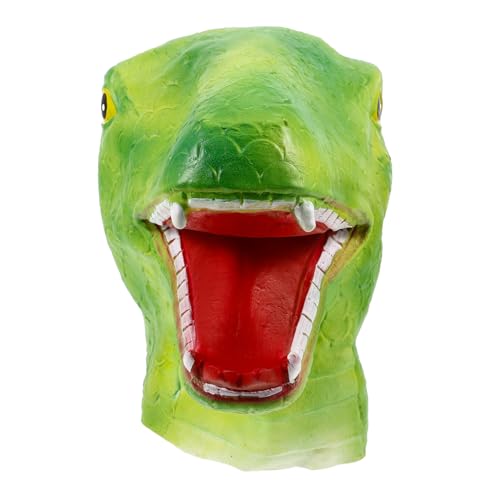 HAWILLOSCH Schlangenkopfmaske Gesichtsmaske Halloween- Für Party Lustige Cosplay- Kostümzubehör Schlangenformmaske -requisite Tierische Süße Emulsion von HAWILLOSCH