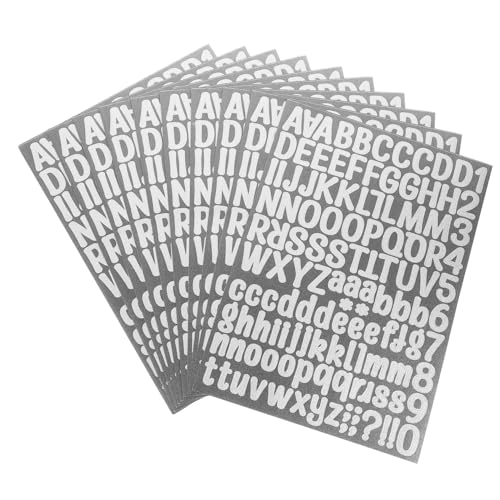 HAWILLOSCH Selbstklebende Glitzer Buchstaben Aufkleber Dekorative Alphabet Buchstaben Und Zahlen Sticker Für Bastelprojekte DIY Und Scrapbooking von HAWILLOSCH