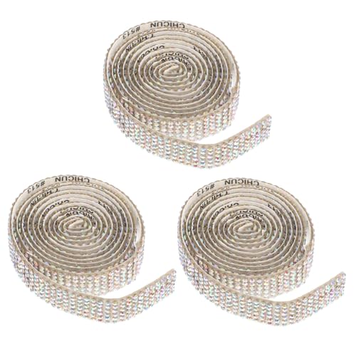 HAWILLOSCH Selbstklebendes Strassband Breite Bling Rhinestone Ribbons Für DIY Bastelprojekte Kostümverzierung Hochzeits Und Partydekoration von HAWILLOSCH