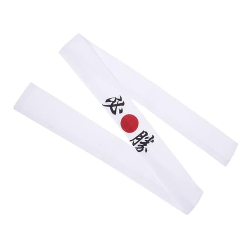 HAWILLOSCH Stirnband Bandanas für Männer Sushi-Kostüm aus Baumwolle Koch-Bandana-Kostüm Kochaccessoires für Männer Kochzubehör Karate-Versorgung Karate-Zubehör Sushi-Koch-Kostüm Weiß von HAWILLOSCH