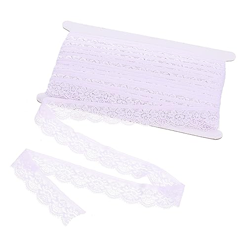 HAWILLOSCH Stretch-Spitze kleid ausschnitt spitze Spitzenband zum Nähen Unterwäsche hochzeits dekoration wedding decoration DIY-Spitzenarbeit Kleidungsstück nähen trimmen Elasthan Lavender von HAWILLOSCH