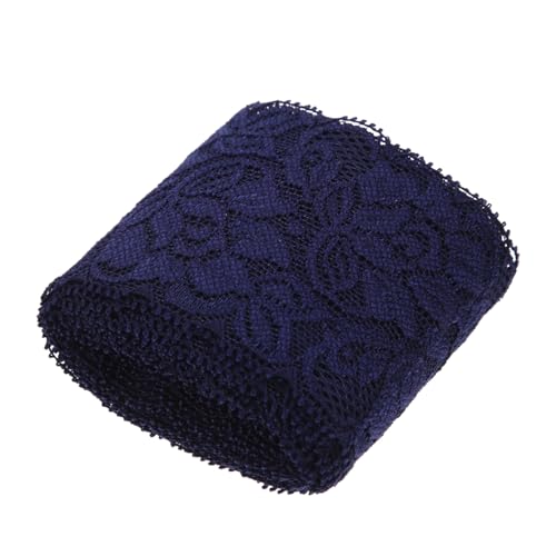 HAWILLOSCH Stretch-spitze Blumenapplikation Diy-spitze Nähen Elastischer Nähbesatz Kleidung Spitze Spitzenband Baumwollband Gestrickte Spitzenkanten Applizierter Spitzenbesatz Nylongarn Blue von HAWILLOSCH