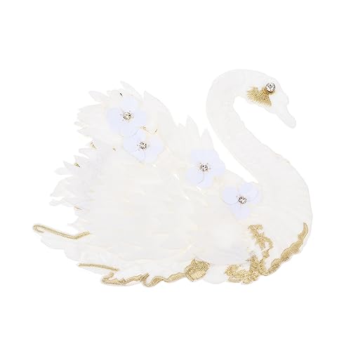 HAWILLOSCH Swan Shape Stickerei Aufnäher Dekorative DIY Applikation für Kleidung Accessoires und Handwerk Langlebig und Einfach für Projekte und HAWILLOSCH Swan Shape Stickerei Aufnäher Dekorative DIY Applikation für Kleidung Accessoires und Handwerk Langlebig und Einfach für Projekte und von HAWILLOSCH
