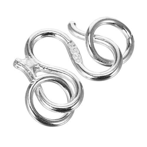 HAWILLOSCH W-schnalle Aus Sterlingsilber Schmuckverlängerung Selber Machen Schmuck Verschluss Schmuck-verlängerungsverschluss Armband Verbindungsverschlüsse Armbandverschlüsse Silver Silber- von HAWILLOSCH