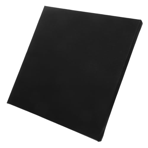 HAWILLOSCH Zum Malen Schwarz Aquarell-leinwandtafeln Leinwandplatten Bemalen Gestreckte Leere Leinwandtafeln Ölfarbentafeln Für Acrylfarben-leinwände Bretter Black Holz von HAWILLOSCH