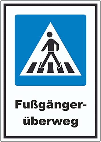 Fußgängerüberweg Aufkleber A3 (297x420mm) von HB-Druck