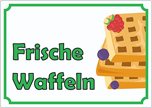 Frische Waffeln Aufkleber A4 (210x297mm) von HB-Druck