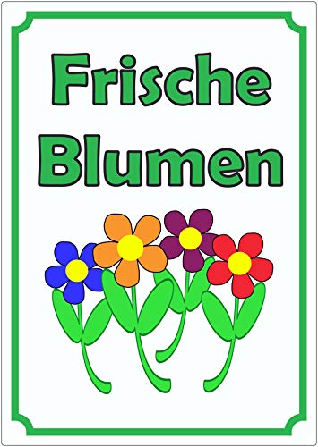 Werbeaufkleber Aufkleber Blumen Hochkant A3 (297x420mm) von HB-Druck