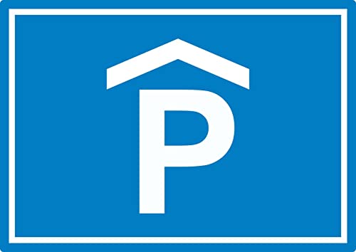 P Parkhaus Parkgarage Symbol Aufkleber A7 (74x105mm) von HB-Druck