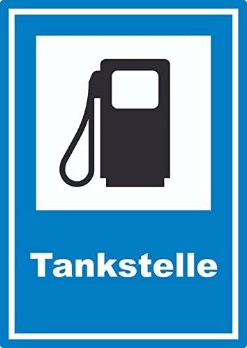 Tankstelle Aufkleber A4 (210x297mm) von HB-Druck