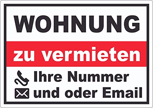 Wohnung zu vermieten Aufkleber A3 (297x420mm) von HB-Druck