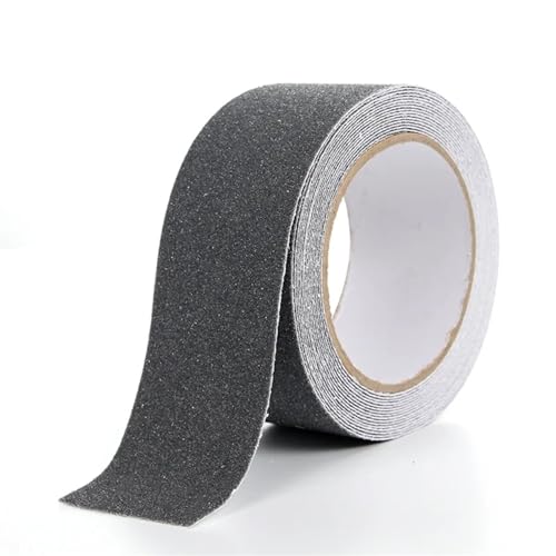 Gefahrenklebeband,Anti-Rutsch-Band, Anti-Rutsch-Klebeband for den Außenbereich, Anti-Rutsch-Aufkleber, stark haftendes Sicherheits-Traktionsband for Treppen, Bodensicherheit, Trittstufe(Grey,10M-50MM) von HBALDTEDC