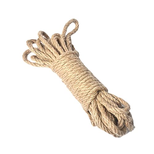 HBALDTEDC Jute-Gartenschnur, 12 mm natürliches Juteseil, Hanfseil, Starke Juteschnur, Juteseil, geflochtenes Hanfseil(20m) von HBALDTEDC