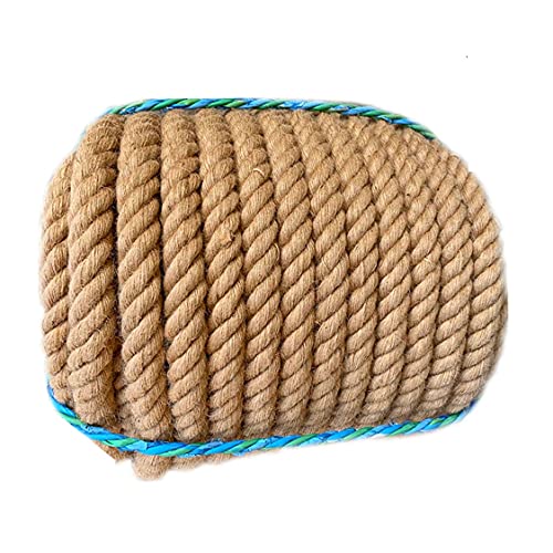 HBALDTEDC Jute-Gartenschnur, 30 mm Juteschnur, Robustes Juteseil, gedreht, starker natürlicher Hanf(100m) von HBALDTEDC