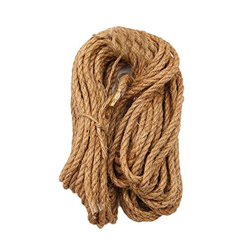 HBALDTEDC Jute-Gartenschnur, Hanfseil, Natur, Juteschnur, 14 mm, Dickes Juteseil, Starkes Hanfseil, 20 m(100m) von HBALDTEDC