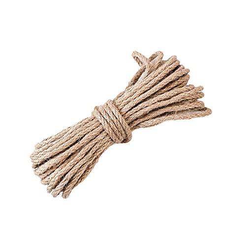 HBALDTEDC Jute-Gartenschnur, Hanfseil Kletterseil Juteseil Natürliches Dickes Hanfseil for Bootsdeck, Geländer,(100m) von HBALDTEDC