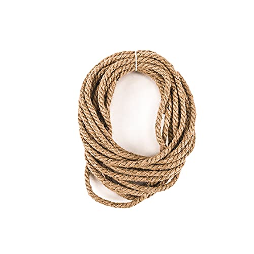 HBALDTEDC Jute-Gartenschnur, Natürliche Hanfseile, Starke Juteseile, 12 mm Jute-Hanfseil, 4-lagiges natürliches Dickes Seil(20m) von HBALDTEDC