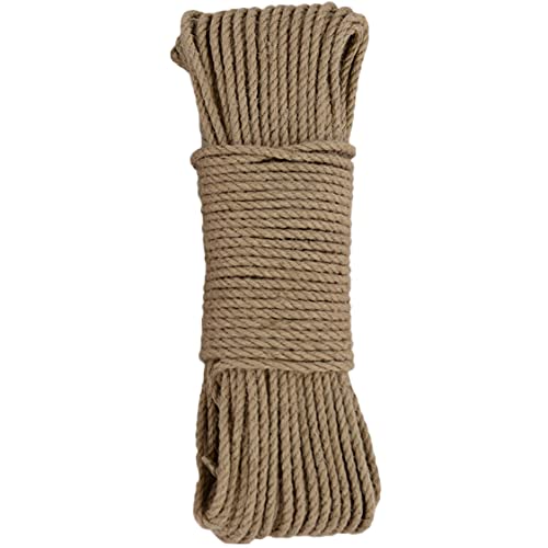 HBALDTEDC Jute-Gartenschnur, Natürliche Juteschnur, Starke Sackleinenschnur, Hanfseil, Juteseil, Katzenkratzer und Dekoration(60m) von HBALDTEDC