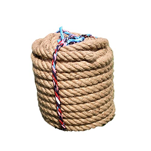 HBALDTEDC Jute-Gartenschnur, Natürliches Dickes Hanfseil, Starkes Juteseil, maritimes nautisches Schnurseil, Bootsanker, Klettern(100m) von HBALDTEDC