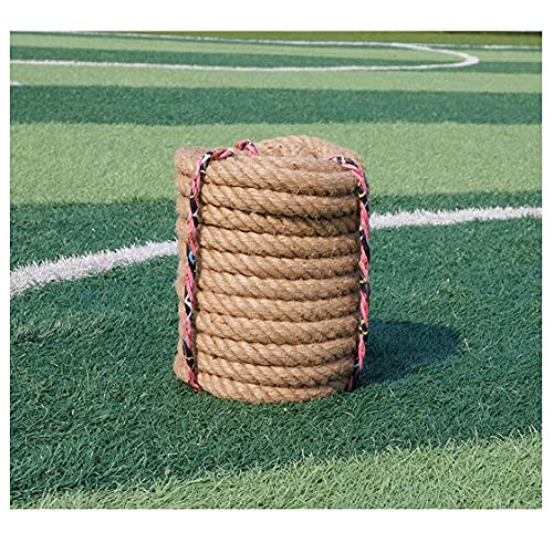 HBALDTEDC Jute-Gartenschnur, Natürliches Juteseil, Juteschnur, 16 mm, nautisches Seil, Dicke Schnur, Bootsanker(20m) von HBALDTEDC